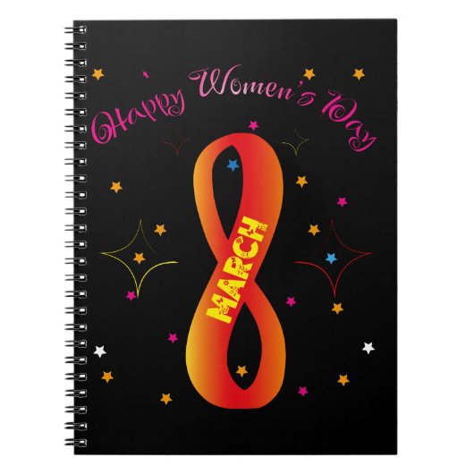 Carnet Joyeuse Journée des Femmes 8 mars (Devant)