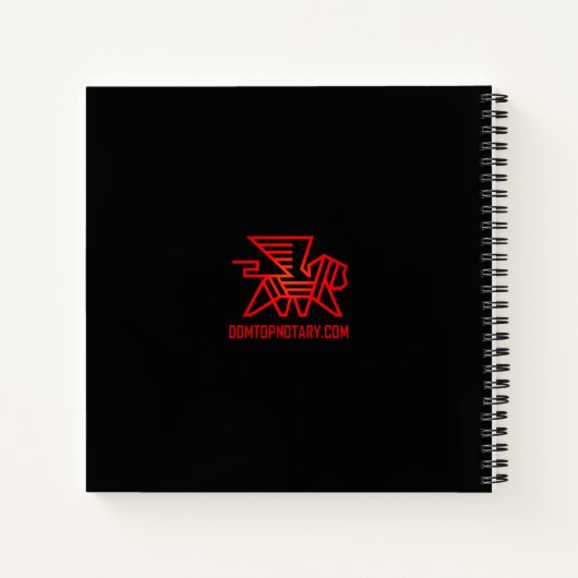 Carnet Joyeuse Journée Publique Notaire (Dos)