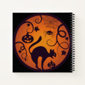 Carnet Joyeuse lanterne d'Halloween araignées et chauves- (Dos)