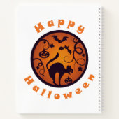 Carnet Joyeuse lanterne d'Halloween araignées et chauves- (Dos)