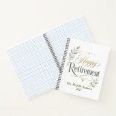 Carnet Joyeuse Retraite Nom Personnalisé (Intérieur)