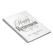 Carnet Joyeuse Retraite Nom Personnalisé (Côté Droit)