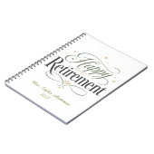 Carnet Joyeuse Retraite Nom Personnalisé (Côté gauche)