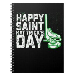 Carnet Joyeuse Saint Hat Trick Day de hockey sur glace St