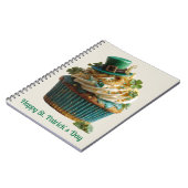 Carnet Joyeuse Saint-Patrick Cupcake Chanceux (Côté gauche)