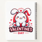 Carnet Joyeuse Saint-Valentin Lapin Mignon (Dos)