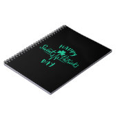 Carnet Joyeuse St Patrick Day Rythme cardiaque trèfle (Côté gauche)