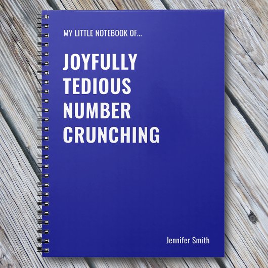 Carnet Joyeusement ennuyeux Nombre Crunching