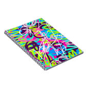 Carnet Joyeuses couleurs Moderne Abstrait (Côté Droit)