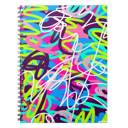 Carnet Joyeuses couleurs Moderne Abstrait (Devant)