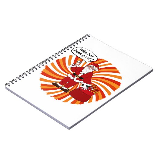 Carnet Joyeuses fêtes avec Père Noël (Côté gauche)