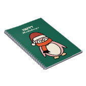 Carnet joyeuses fêtes manchot rose (Côté Droit)