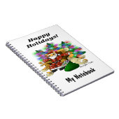 Carnet Joyeuses fêtes Noël Père Noël Chat (Côté Droit)