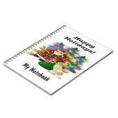 Carnet Joyeuses fêtes Noël Père Noël Chat (Côté gauche)