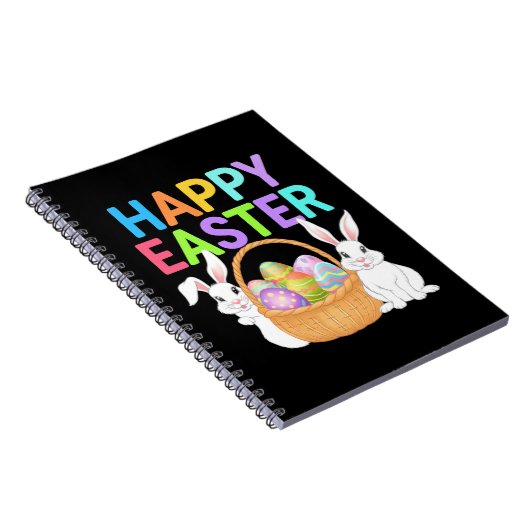 Carnet Joyeuses Pâques 2025 Œufs Lapin Mignon (Côté Droit)