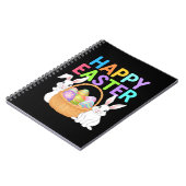Carnet Joyeuses Pâques 2025 Œufs Lapin Mignon (Côté gauche)