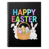 Carnet Joyeuses Pâques 2025 Œufs Lapin Mignon (Devant)