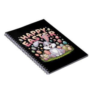 Carnet Joyeuses Pâques 2025 Œufs Lapin Mignon