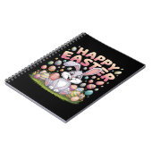 Carnet Joyeuses Pâques 2025 Œufs Lapin Mignon (Côté gauche)