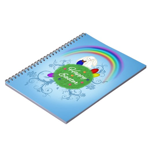 Carnet Joyeuses Pâques Planète Colorée (Côté gauche)