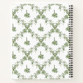 Carnet Joyeuses vacances Mistletoe Red Bow Family Photo (Dos)