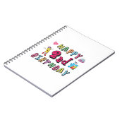 Carnet Joyeux 2ème anniversaire. 2 ans d'anniversaire. (Côté gauche)