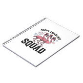 Carnet Joyeux 4 juillet Flamingo Squad Vector Design_1 (Côté gauche)