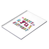 Carnet Joyeux 7e anniversaire. 7 ans. (Côté gauche)