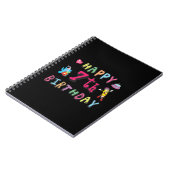 Carnet Joyeux 7ème anniversaire. 7 ans. (Côté gauche)