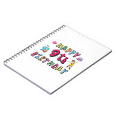 Carnet Joyeux 9e anniversaire pour enfants de 9 ans B jou (Côté gauche)