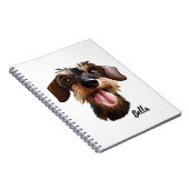 Carnet Joyeux À poils durs Dachshund (Côté Droit)
