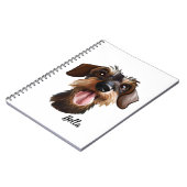 Carnet Joyeux À poils durs Dachshund (Côté gauche)
