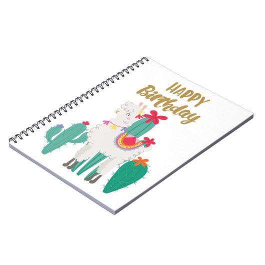 Carnet Joyeux Anniversaire Cactus (Côté gauche)