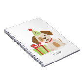 Carnet Joyeux Anniversaire Chiot Mignon (Côté Droit)