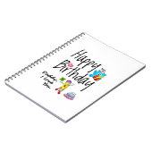 Carnet Joyeux anniversaire. Papa, je t'aime. (Côté gauche)