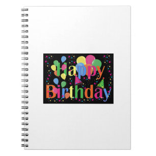Carnet Joyeux Anniversaire Simple Mignon Coloré