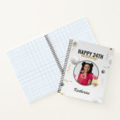 Carnet Joyeux Anniversaire simple personnalisé cadeau pho (Intérieur)