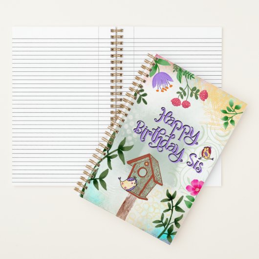 Carnet Joyeux Anniversaire Sœur (À l'intérieur)