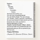 Carnet Joyeux Anniversaire Stephen (Dos)