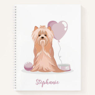 Carnet Joyeux Anniversaire Yorkshire Terrier Mignon