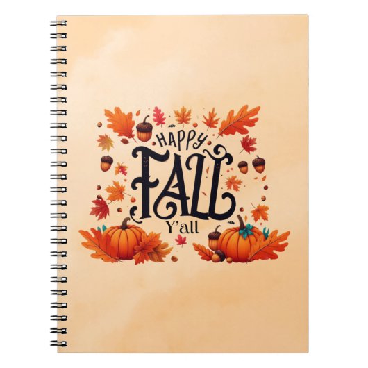 Carnet Joyeux Automne à tous classique (Devant)