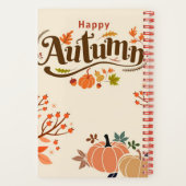 Carnet Joyeux automne, saison Citrouille, Halloween (Verso)