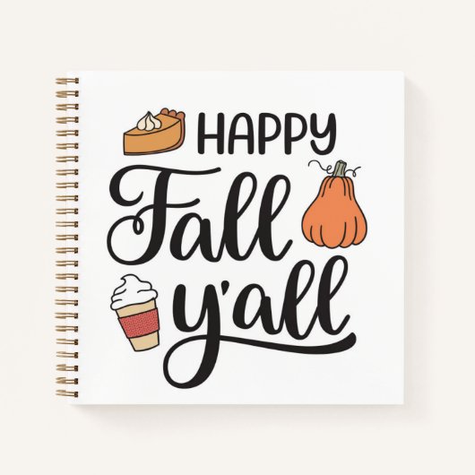 Carnet Joyeux automne Y'all (Devant)