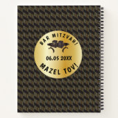 Carnet Joyeux Bar Mitzvah 20XX Or Merci (Dos)