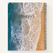 Carnet Joyeux Bleu Bleu Calme Ocean Shore (Dos)