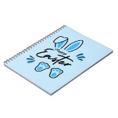 Carnet Joyeux bleu de Pâques (Côté gauche)