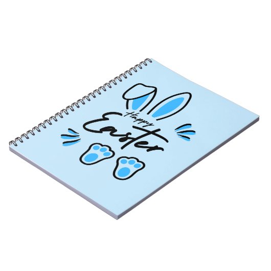 Carnet Joyeux bleu de Pâques (Côté gauche)