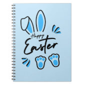 Carnet Joyeux bleu de Pâques (Devant)