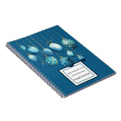 Carnet Joyeux Bondi Bleu Polka Dot OEufs de Pâques (Côté Droit)