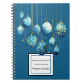 Carnet Joyeux Bondi Bleu Polka Dot OEufs de Pâques (Devant)